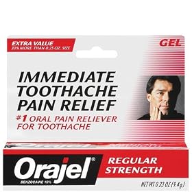 Orajel Severe Toothache Pain Relief Gel-0.25oz