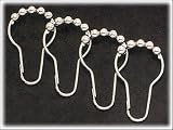Roller Ball Curtain Rings - Set of 12 - Polished Chrome Finish