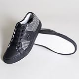 Cerberus 3 Srm Leather Mens Shoes By Lacoste Footwear In Black/White Mens Shoes By Lacoste Footwear