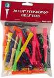 New! 3 1/4 Step Down Tee 30 pack - Mixed Colors