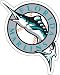 MLB Florida Marlins 12-Inch Vinyl Magnet