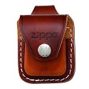 Zippo Ledertasche braun mit Schlaufe