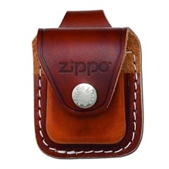 Zippo Ledertasche braun mit Schlaufe