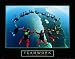 Teamwork Skydiving Ring Motivational Poster Inspirational 28x22 Art Poster Print, 28x22 Art Poster Print, 28x22
