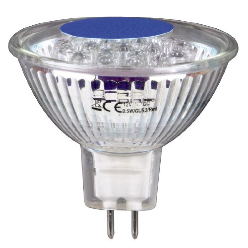 Xavax 00112051 LED-Lampe, GU 5,3, 0,5 W, MR16, blau