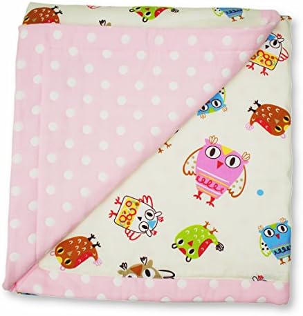 Cotton Flower Baby & Toddler Blanket, 7-layer Muslin + Woven Cotton, (Hello Owl)