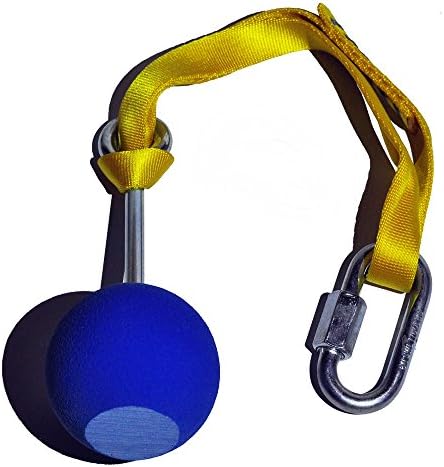 Pull up Ball Grips, 4 Inch Diamter, Red, Seamless, Flawless Grip Area, Runners & Quick Links Included