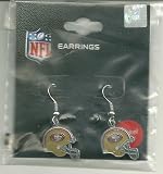 San Francisco 49ers Helmet J-Hook Earrings