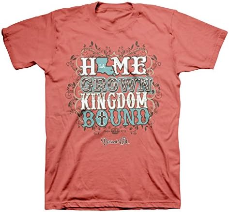 Blessed Girl Home Grown Christian Short Sleeve T-shirt-Louisiana-large