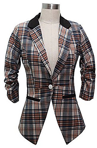 ジャケット スーツ チェック 格子 オフィスカジュアル 通勤 シンプル キュート エレガンス カジュアル レディース 秋物 冬物 可愛いスカーフ付き R438