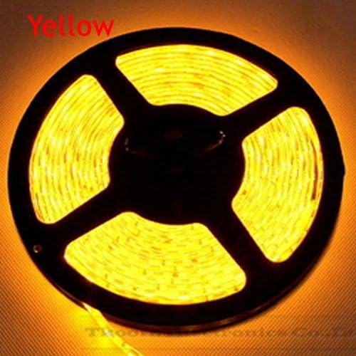 Quntoon 5M 5050 150 LED 30 Led/M SMD Flexible Strip string Light For fairy party wedding (Yellow, Non-Waterproof)