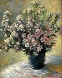 12X16 inch Claude Monet Floral Canvas Art Repro Vase Of Flowers