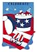 Celebrate Garden Size Applique Flag