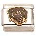labrador41  - Enamel Labrador Italian Charm Stainless Steel 9mm