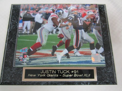 Justin Tuck New York Giants Collector Plaque Super Bowl XLII
