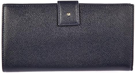 Valentino Garavani women's wallet leather coin case holder purse card trifold blu