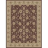 IMAGE OF Empire Wilton Woven Brown / Ivory Oriental Rug Size: 5'3