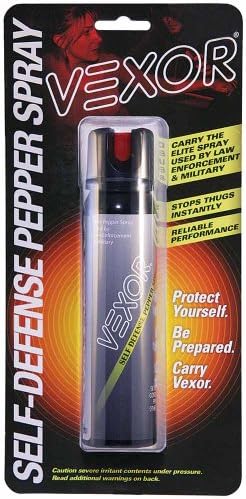 Vexor Self Defense Pepper Spray Magnum Stream, 3.5-Ounce Canister with Locking Top for Convenient Protection, Tactical Self Defense Tool for Women and Men - ZARC International