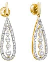 0.75ctw Diamond Dangle Earrings