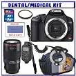 Canon Digital Rebel XSi 12MP Digital SLR Camera + Canon EF 100mm f/2.8L Macro IS USM Lens + 8GB Secure Digital Medical/Dental Accessory Kit