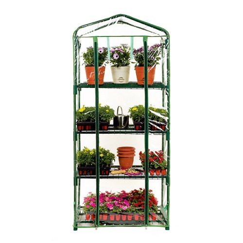 Childrens Toyshop  Outdoor Living : Misco Home and Garden 4-Shelf Greenhouse