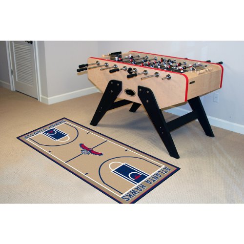 ATLANTA HAWKS 22x44 BASKETBALL COURT CARPET RUNNER RUG