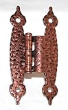 3 1/2 Antique Copper Offset Cabinet Hinges Pair Lot of 10