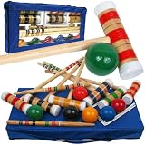 Large Complete Croquet Set with Carrying Case