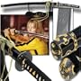 Bride Sword From Kill Bill Vol. 1 & 2 Hattori Hanzo Katana with Symbol Engraved Blade Free Stand