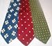 Lot of 3 Mens Assorted Pattern Neckties