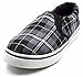 Charles Albert Women's Ecentrcq Slip-On Fashion Sneaker Canvas Slip On Elastic Gore Flat Sneakers