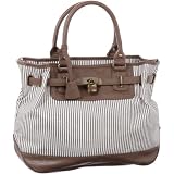 [モードエジャコモラバーソウルサック] MODE ET JACOMO LOVER SOUL SAC バーキン風ストライプハンドバック