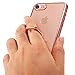 iPhone 8 Case,iPhone 7 Case, Ultra Thin Clear Luxury TPU Rose Gold Bumper Case Cover with Built-in Ring Grip Holder for Apple iPhone 8/iPhone 7