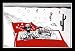 Ralph Steadman Fear & Loathing Las Vegas Framed Art Poster Print - 24" X 27"