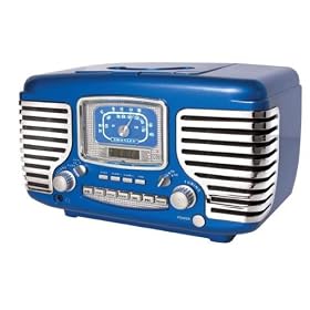 Crosley Corsair Clock Radio with CD Player - Choose Color