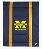 Michigan Wolverines Jersey Mesh Twin Comforter from The Sidelines Collection by Kentex