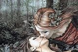 Victoria Frances The Kiss Vampire Lesbian Art Poster Print - 24
