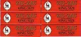 Zig Zag King Size 110mm Cigarette Rolling Papers Set of 6