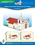 California Mission San Carlos 10" x 13" Paper Model (California Missions)