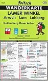 Lamer Winkel 1 : 35 000. Fritsch Wanderkarte: Arrach, Lam, Lohberg, Kaitersberg, Osser, Arber. Mit touristischen Hinweisen auf der Rückseite. Farbige ... Wanderparkplätze und Langlaufloipen