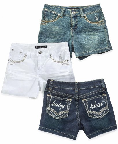 Baby Phat EDV Kids Shorts - Little Girls Jean Shorts