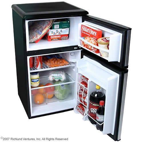 3.1 Cu. Ft. Fridge Freezer Stainless Steel - EdgeStar 3.1 Cu. Ft. Fridge Freezer Stainless Steel - EdgeStar