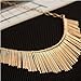 Bestpriceam 1pc Women Multilayer Chain Tassels Choker Bib False Collar Necklace (Gold)