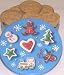 Gourmet Food : Scott's Cakes 1 lb. Peanut Butter Cookies in a Christmas Cookie Tin