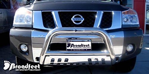 Broadfeet Motorsports Equipment DWNI-511-33 Stainless Steel Bull Bar - 2004-2013, Nissan-Titan
