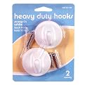 Heavy-Duty Screw-In Hooks 2-pk. - White