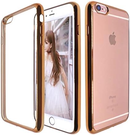 IPhone 6 plus Case from the iphone 6 s plus Case,Ultra thin transparent silica gel protective sleeve anti fall plating soft shell