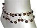 Beaded Anklet Foot Jewellery In Sterling Silver 61 gms. 10  (anklet007a)