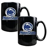 Penn State Nittany Lions 2pc Black Ceramic Mug Set NCAA College Athletics