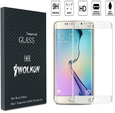 iwolkon 0.2mm Tempered Glass Screen Protector Film for Samsung Galaxy S6 Edge - Translucent Clear